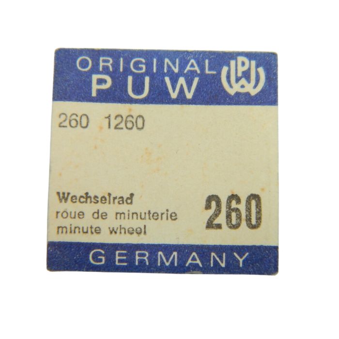PUW 260 - 260 Roue de minuterie (à l'unité) - Minute wheel (per unit)