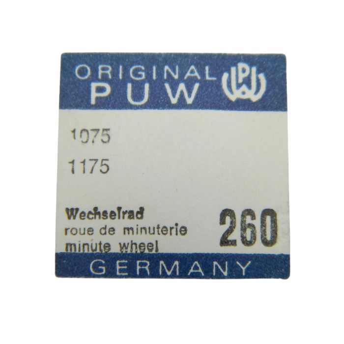 PUW 1075 - 260 Roue de minuterie (à l'unité) - Minute wheel (per unit)