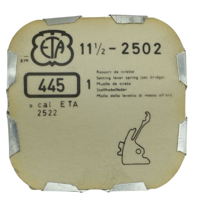 ETA 2502 - 445 Ressort de tirette - Setting lever spring
