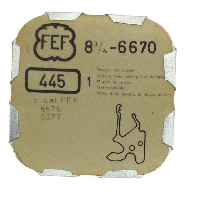 FEF 6670-445 Ressort de tirette - Setting lever spring