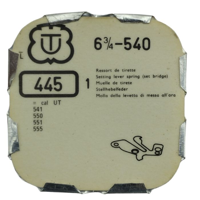 Unitas 540-445 Ressort de tirette - Setting lever spring