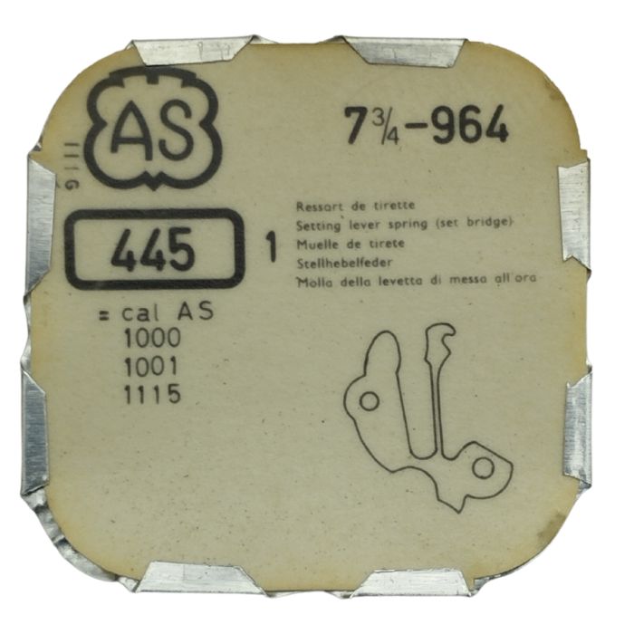 AS 964 - 445 Ressort de tirette - Setting lever spring