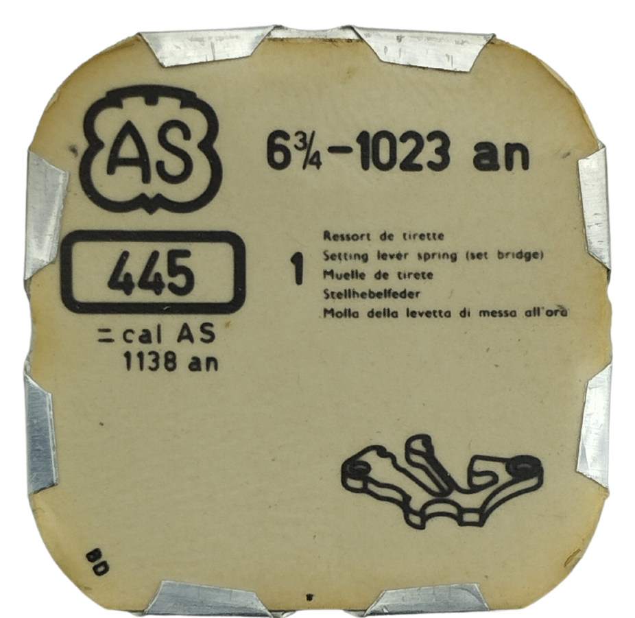 Ressort De Tirette Pour Montre FHF Calibre 63, 63-2, 63-3 - Pièce Neuve D'origine