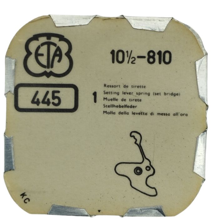 ETA 810-445 Ressort de tirette - Setting lever spring