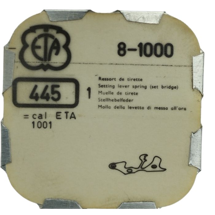 ETA 1000 - 445 Ressort de tirette - Setting lever spring