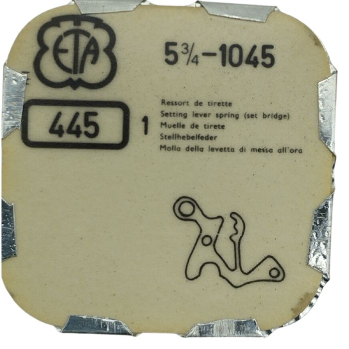 ETA 1045-445 Ressort de tirette - Setting lever spring