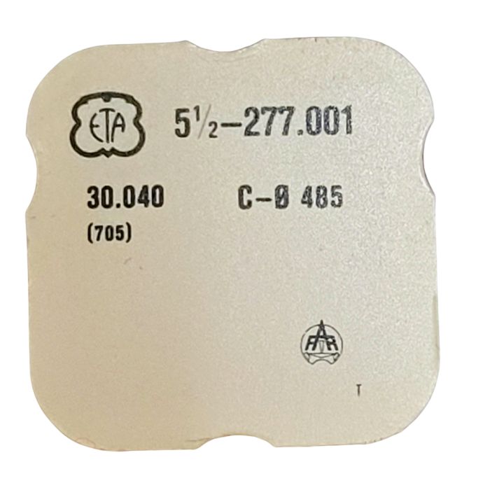 ETA 277.001 - 705 Roue d'ancre pivotée (à l'unité) - Escape wheel and pinion with straight pivots (per unit)
