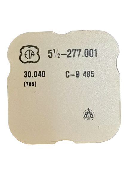 ETA 277.001 - 705 Roue d'ancre pivotée (à l'unité) - Escape wheel and pinion with straight pivots (per unit)