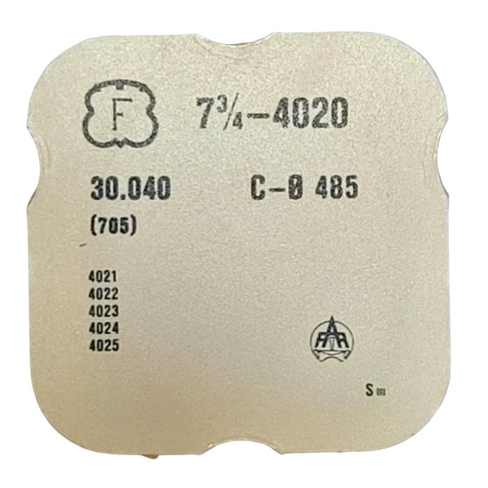 Felsa 4020 - 705 Roue d'ancre pivotée (à l'unité) - Escape wheel and pinion with straight pivots (per unit)