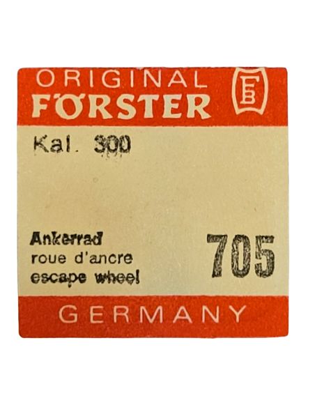 Förster 300 - 705 Roue d'ancre pivotée (à l'unité) - Escape wheel and pinion with straight pivots (per unit)