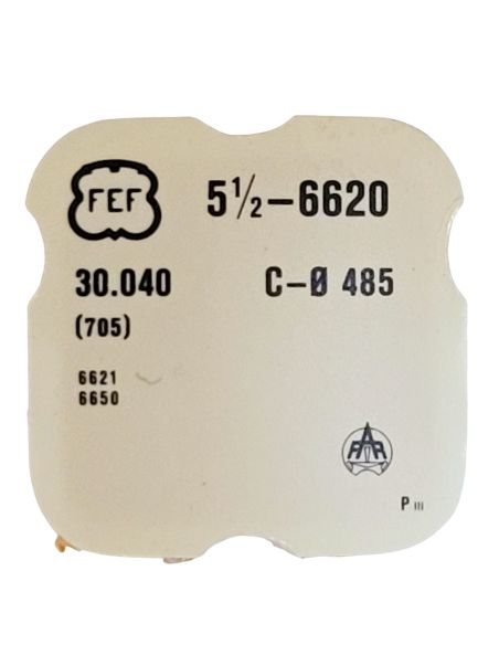 FEF 6620 - 705 Roue d'ancre pivotée (à l'unité) - Escape wheel and pinion with straight pivots (per unit)