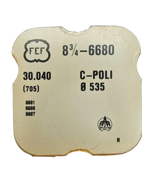 FEF 6680 - 705 Roue d'ancre pivotée (à l'unité) - Escape wheel and pinion with straight pivots (per unit)