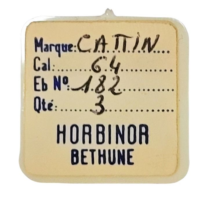 Cattin 64 - 182 barillet avec couvercle (sans arbre) (à l'unité) - Barrel and cover (without arbor) (per unit)