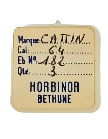 Cattin 64 - 182 barillet avec couvercle (sans arbre) (à l'unité) - Barrel and cover (without arbor) (per unit)