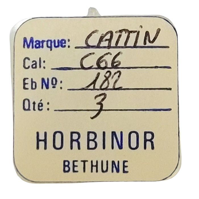 Cattin C66 - 182 barillet avec couvercle (sans arbre) (à l'unité) - Barrel and cover (without arbor) (per unit)