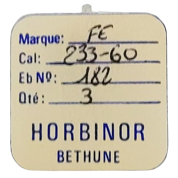 FE 233-60 - 182 barillet avec couvercle (sans arbre) (à l'unité) - Barrel and cover (without arbor) (per unit)