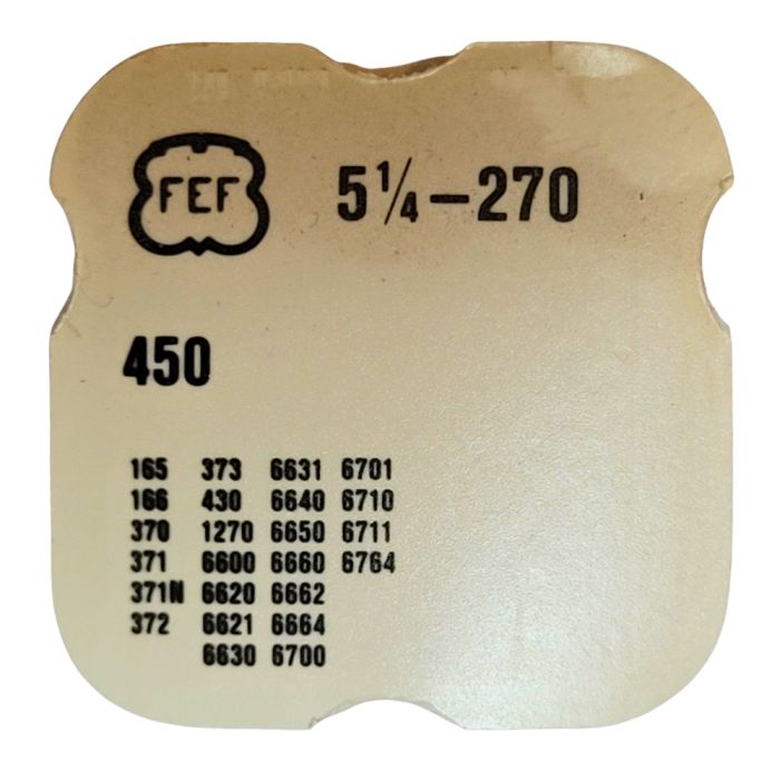 FEF 270 - 450 Renvoi - Setting wheel