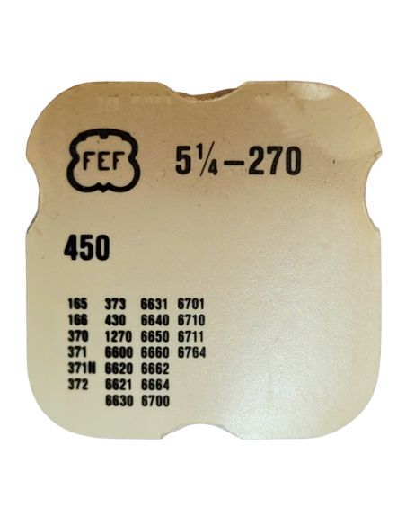 FEF 270 - 450 Renvoi - Setting wheel