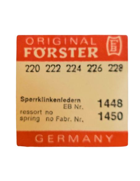 Förster 220 - 1448 Ressort du cliquet d'arrêt - Stop click spring