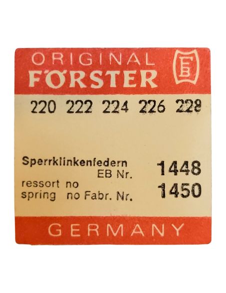 Förster 220 - 1450 Ressort des cliquets - Spring for click