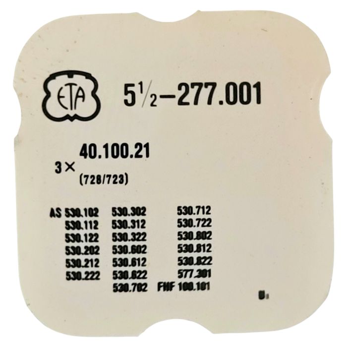 ETA 277.001 - 723 Axe de balancier - balance staff, pivoted