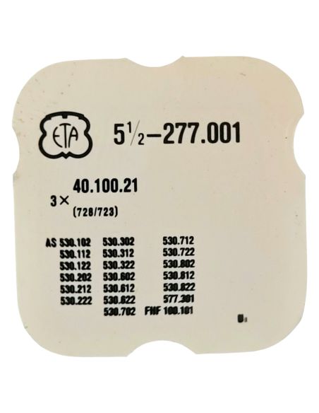 ETA 277.001 - 723 Axe de balancier - balance staff, pivoted