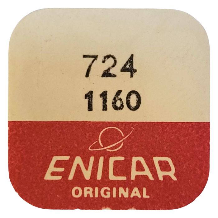 Enicar 1160 - 724 Axe de balancier Incabloc - Incabloc balance staff, pivoted