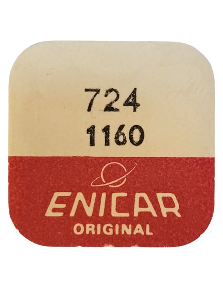 Enicar 1160 - 724 Axe de balancier Incabloc - Incabloc balance staff, pivoted