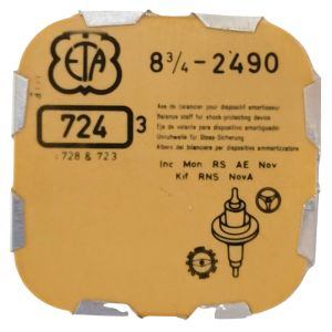 ETA 2490 - 724 Axe de balancier "Incabloc" - "Incabloc" balance staff, pivoted