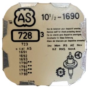 AS 1690 - 728 Axe de balancier pour dispositif amortisseur - Balance staff for shock-protecting device