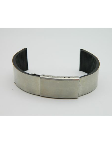 Bracelet Rubber/Aluminium 22mm - Strap