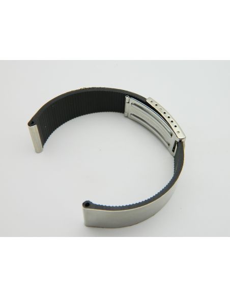 Bracelet Rubber/Aluminium 22mm - Strap