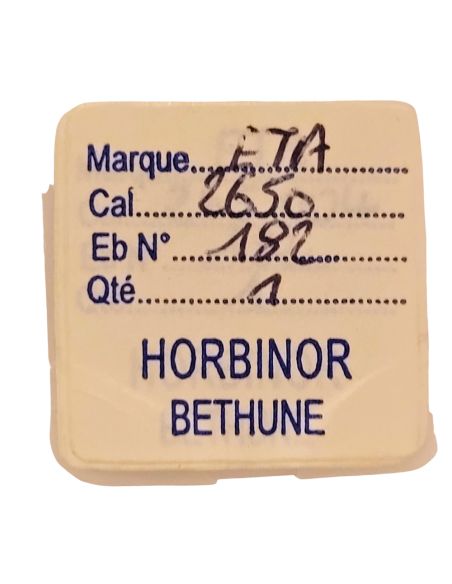 ETA 2650 - 182 barillet avec couvercle (sans arbre) (à l'unité) - Barrel and cover (without arbor) (per unit)