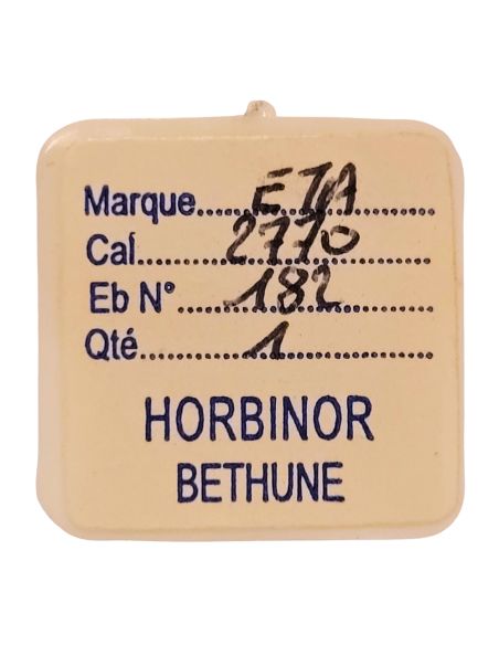 ETA 2770 - 182 barillet avec couvercle (sans arbre) (à l'unité) - Barrel and cover (without arbor) (per unit)