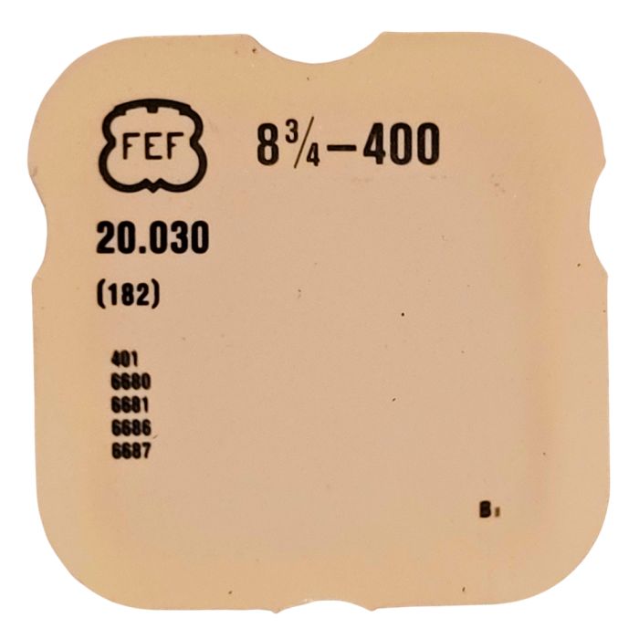 FEF 400 - 182 barillet avec couvercle (sans arbre) (à l'unité) - Barrel and cover (without arbor) (per unit)