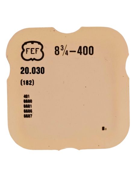 FEF 400 - 182 barillet avec couvercle (sans arbre) (à l'unité) - Barrel and cover (without arbor) (per unit)