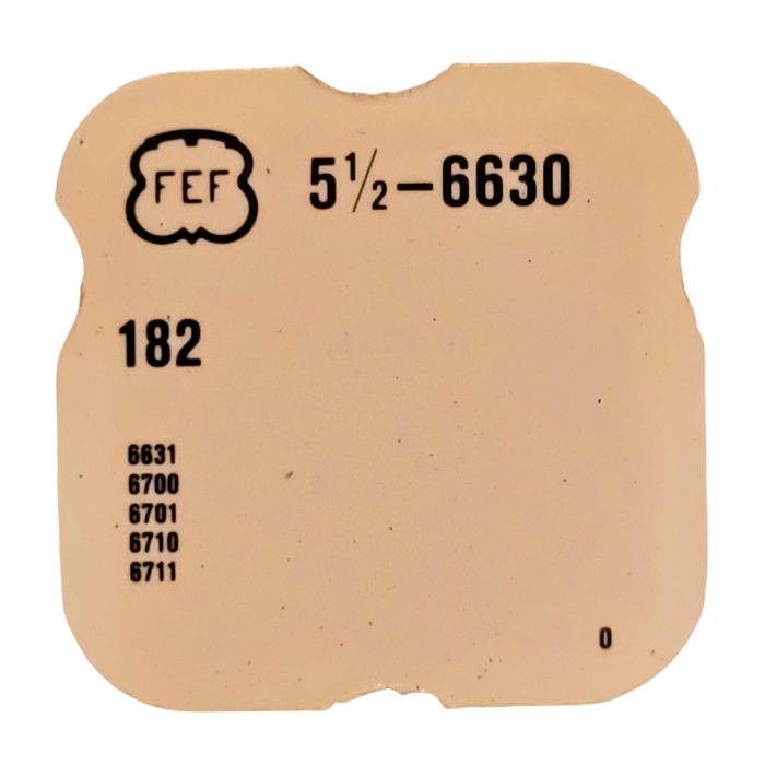 FEF 6630 - 182 barillet avec couvercle (sans arbre) (à l'unité) - Barrel and cover (without arbor) (per unit)