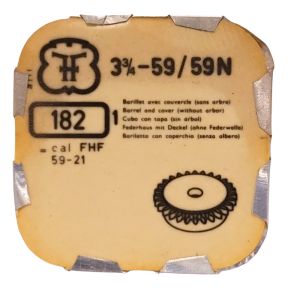 FHF 59/59N - 182 barillet avec couvercle (sans arbre) (à l'unité) - Barrel and cover (without arbor) (per unit)