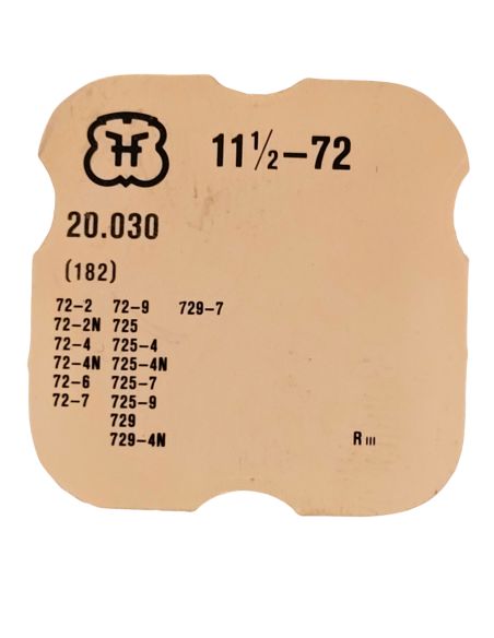 FHF 72 - 182 barillet avec couvercle (sans arbre) (à l'unité) - Barrel and cover (without arbor) (per unit)