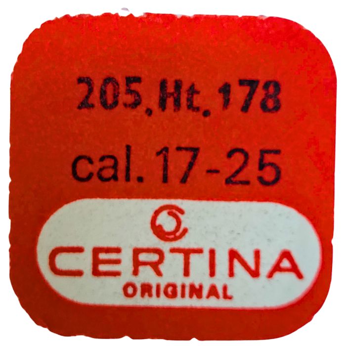 Certina 17-25 - 205 Roue de centre percée avec chaussée (à l'unité) - Center wheel and pinion drilled with cannon pinion (per un