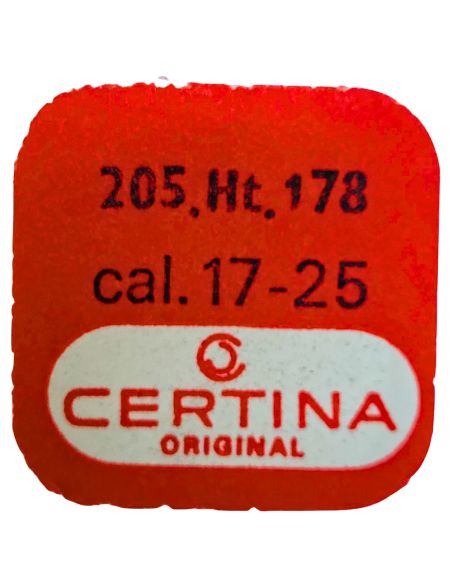 Certina 17-25 - 205 Roue de centre percée avec chaussée (à l'unité) - Center wheel and pinion drilled with cannon pinion (per un