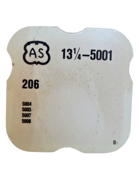 AS 5001 - 206 Roue de centre percée sans chaussée (à l'unité) - Center wheel and pinion drilled without cannon pinion (per unit)