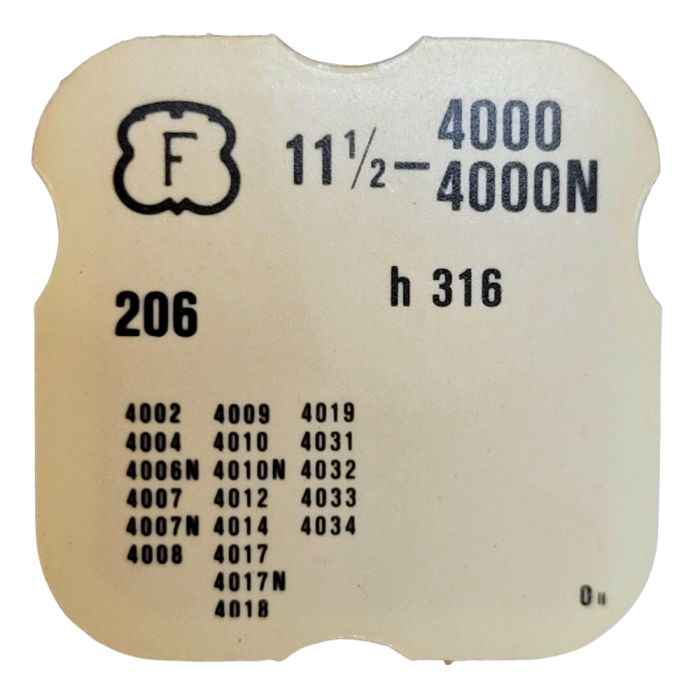 Felsa 4000/4000N - 206 Roue de centre percée sans chaussée (à l'unité) - Center wheel and pinion drilled without cannon pinion (