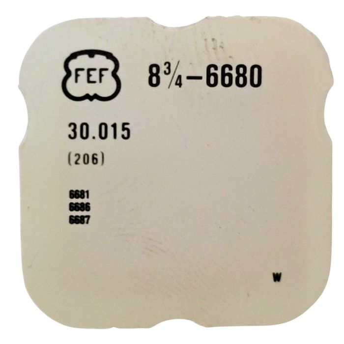 FEF 6680 - 206 Roue de centre percée sans chaussée (à l'unité) - Center wheel and pinion drilled without cannon pinion (per unit