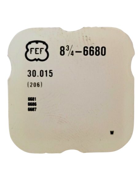 FEF 6680 - 206 Roue de centre percée sans chaussée (à l'unité) - Center wheel and pinion drilled without cannon pinion (per unit