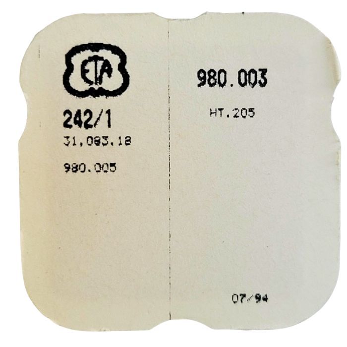 ESA 980.003 - 242 Chaussée avec roue entraîneuse (à l'unité) - Cannon pinion with driving wheel (per unit)