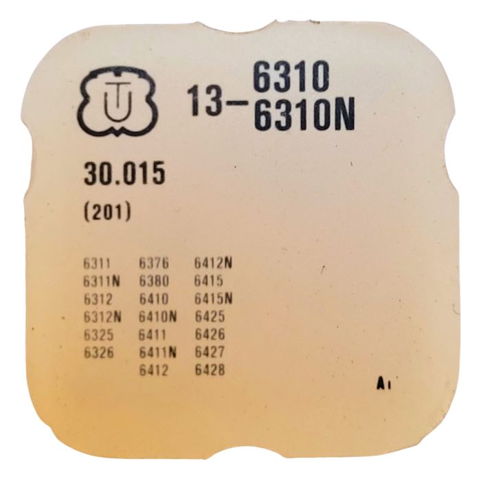 Unitas 6310/6310N - 201 Roue de centre sans chaussée (à l'unité) - Center wheel and pinion without cannon pinion (per unit)