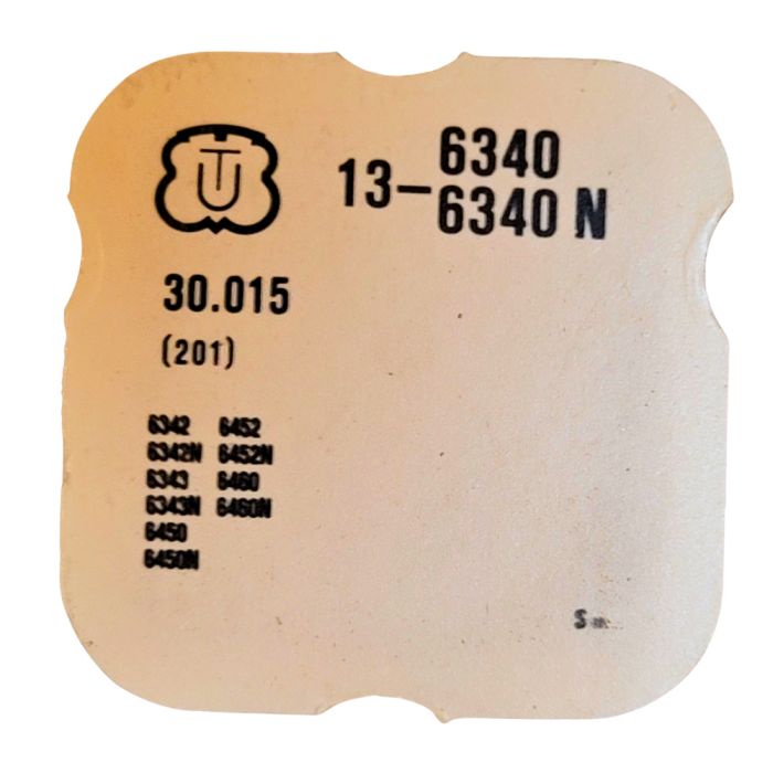 Unitas 6340/6340N - 201 Roue de centre sans chaussée (à l'unité) - Center wheel and pinion without cannon pinion (per unit)