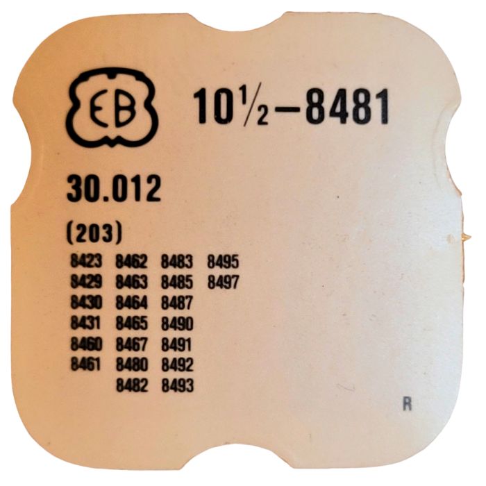 EB 8481 - 203 Roue intermédiaire (à l'unité) - Intermediate wheel and pinion (per unit)