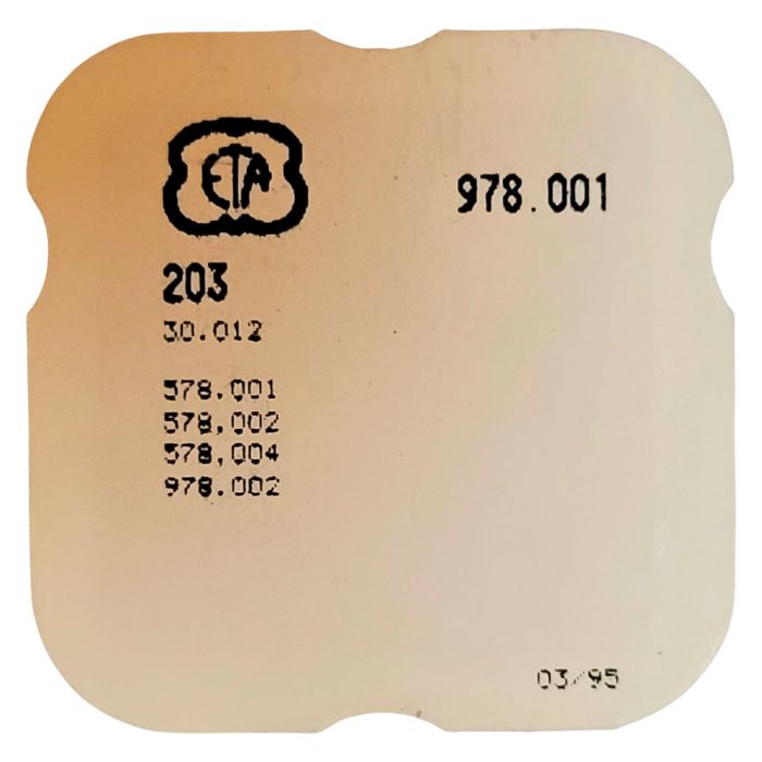 ETA 978.001 - 203 Roue intermédiaire (à l'unité) - Intermediate wheel and pinion (per unit)